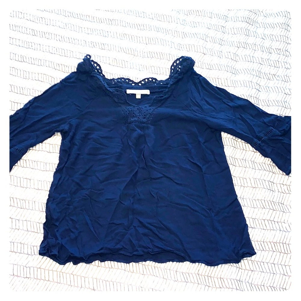 Daniel rainn navy blue 3/4 sleeve top